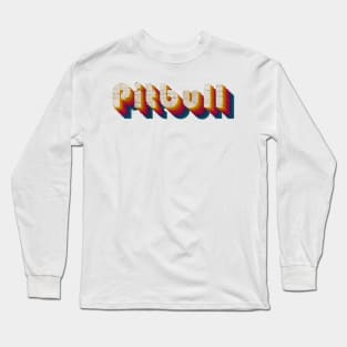 retro vintage Pitbull Long Sleeve T-Shirt